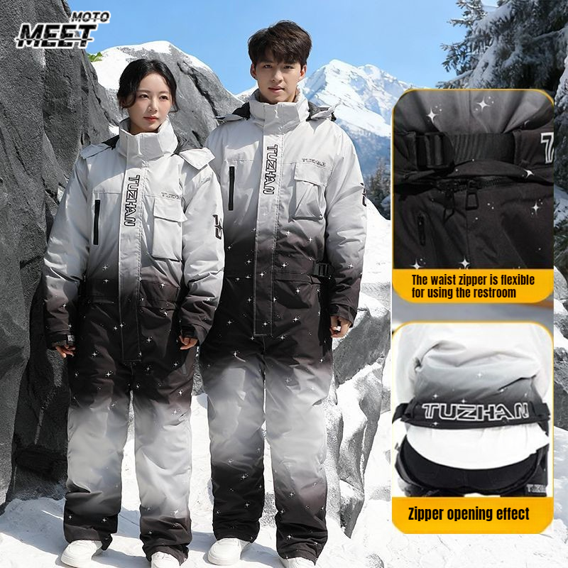 Cycling Gear Winter - Zimowe ubrania narciarskie wodoodporne ciepłe kombinezony