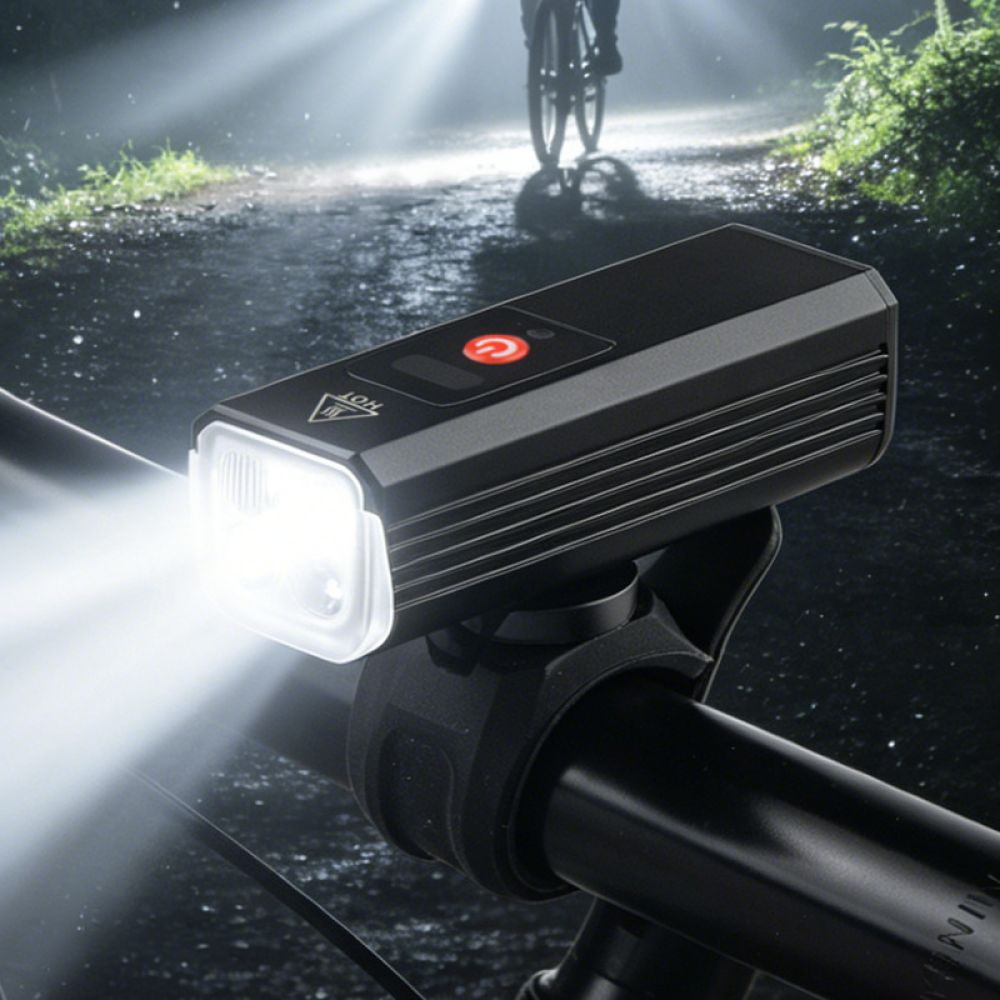 Cycling Quads - Superjasna lampa rowerowa, czteropunktowa, z diodami
