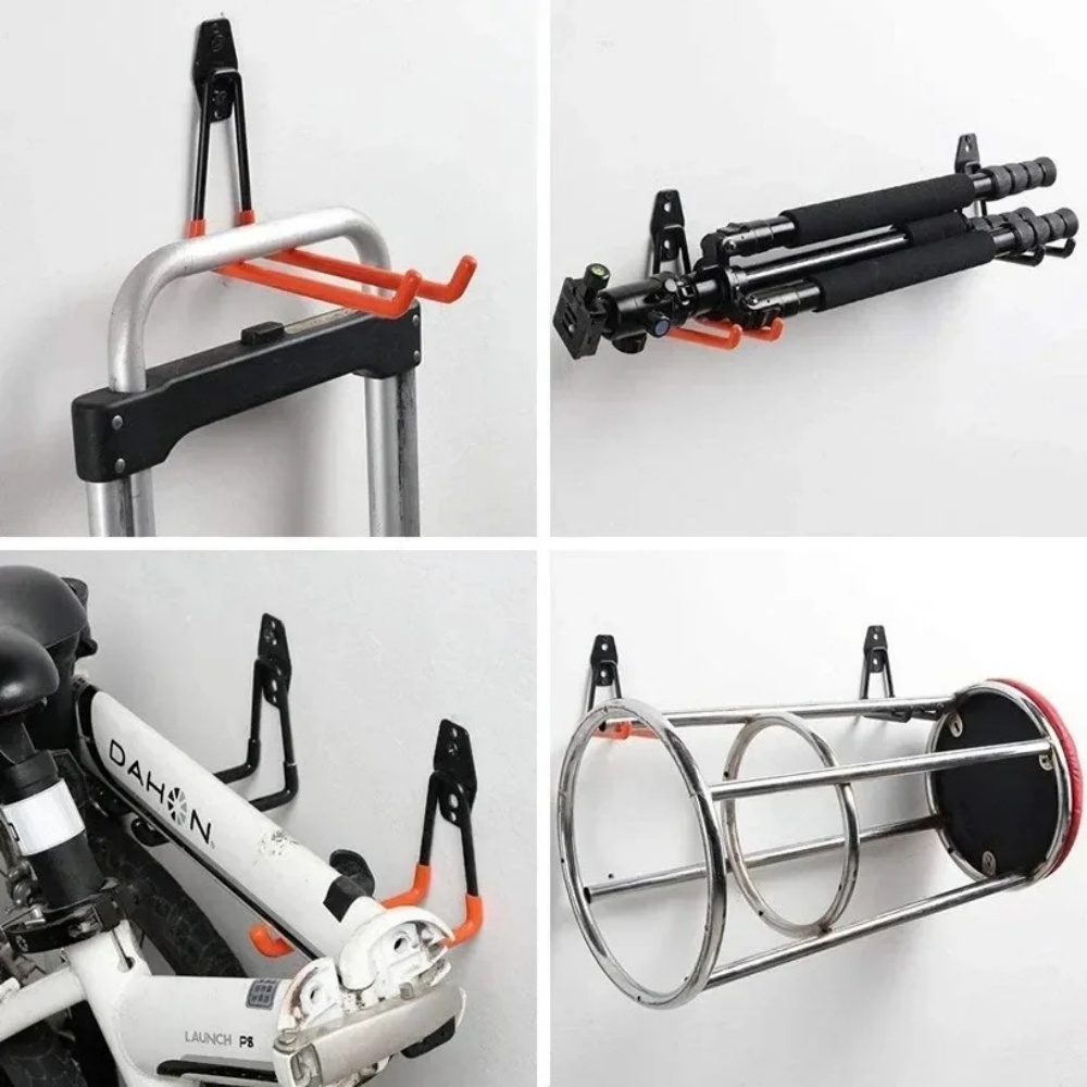 Cycling Gear Wall Hanger - Wytrzymały metalowy uchwyt ścienny na rower,