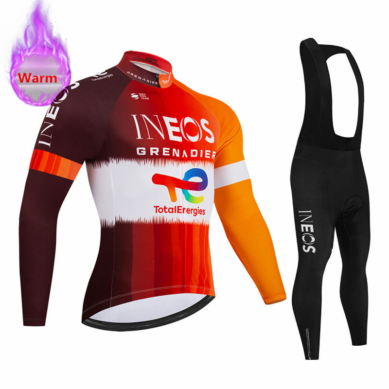 Cycling Gear Winter - Zestaw kolarski Ineos Team Winter: koszulka