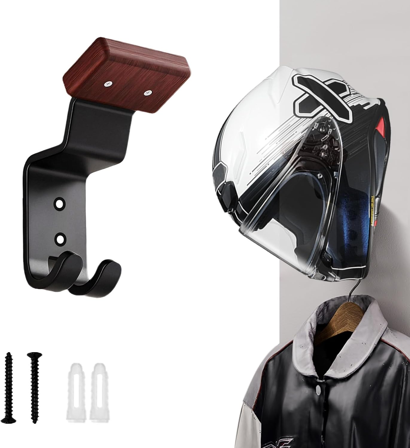 Cycling Gear Wall Hanger - Uchwyt ścienny na kask motocyklowy, wytrzymały