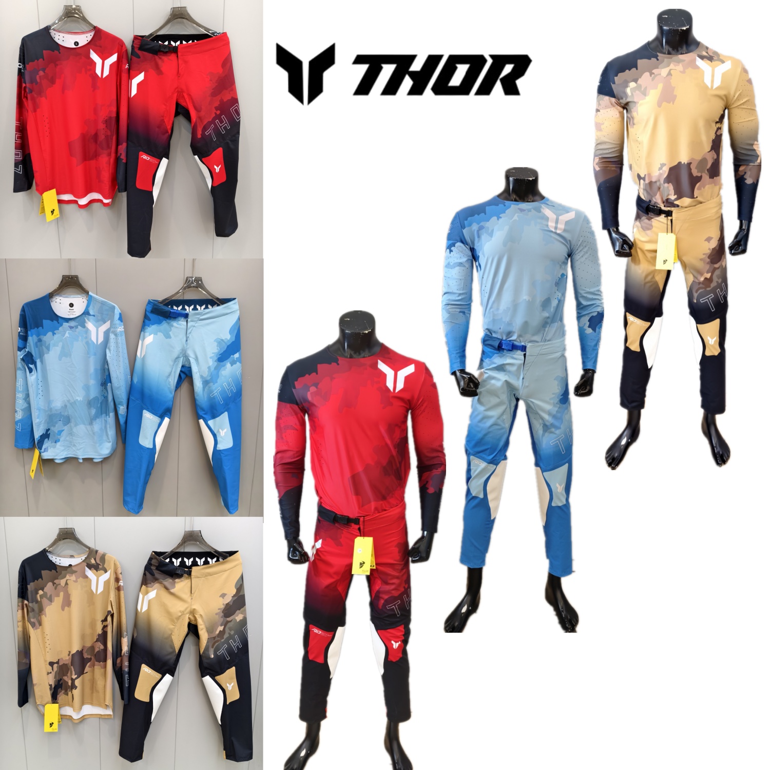 Cycling Gear - Zestaw Motocrossowy THOR, Strój Motocyklowy MX