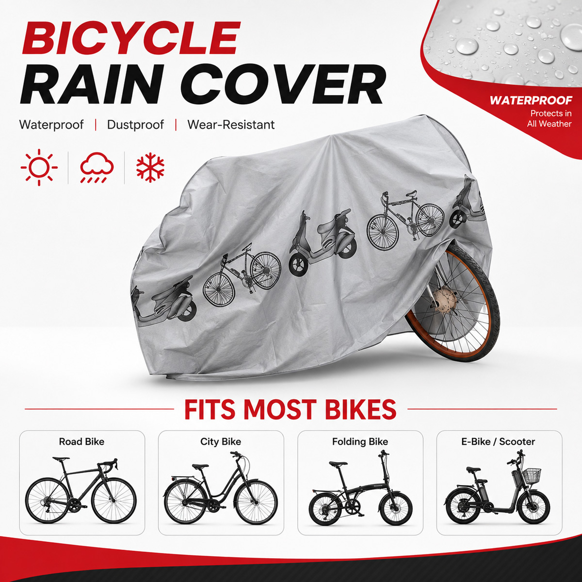 Uniwersalny pokrowiec na rower – Cycling Gear Waterproof recenzja i cena