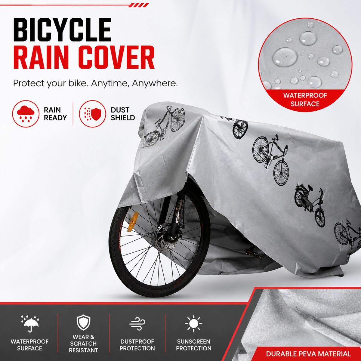 Uniwersalny pokrowiec na rower – Cycling Gear Waterproof recenzja i cena