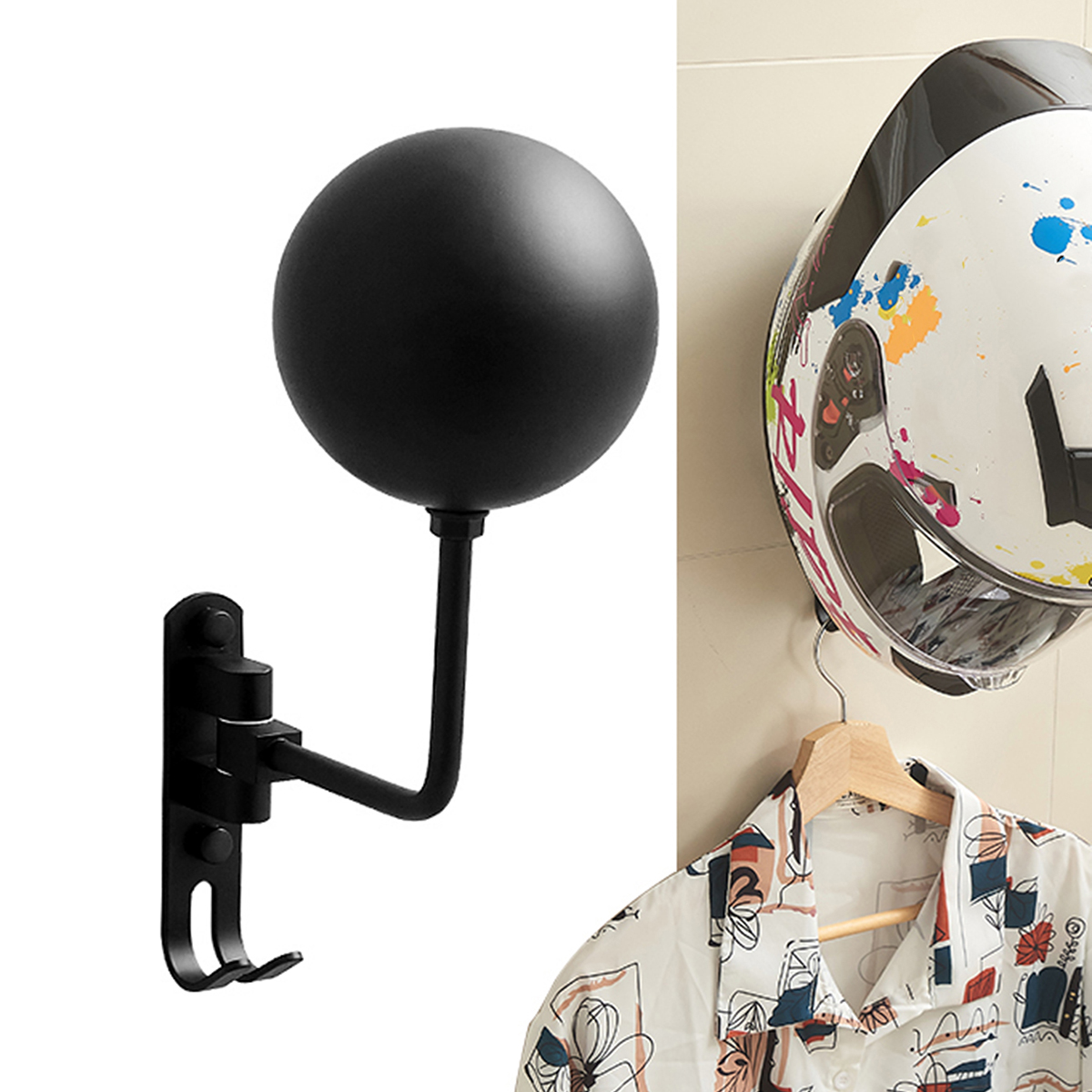 Uchwyt ścienny na kask motocyk – Cycling Gear Wall Hanger recenzja i cena